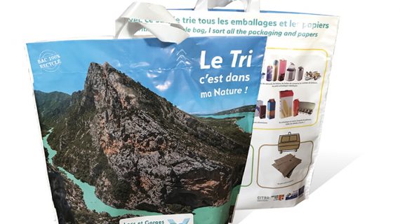 Des sacs L&M « made in France » de la Communauté de Communes Lacs et Gorges du Verdon (83)